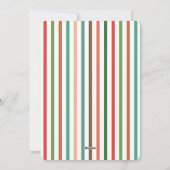 Foto Modern Bold Floral Merry KerstArch Feestdagenkaart (Achterkant)