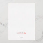 Foto Modern Bold White 2026 Holiday Gold Kaart (Achterkant)