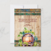 Foto Modern Chic Waterverf wijngaardlandschap Bedankkaart (Achterkant)