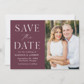 Foto Modern Elegance Wine Save The Date (Voorkant)