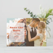 Foto Modern Elegant Italië Bestemming Bruiloft Save The Date (Staand voorkant)