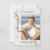 Foto Modern Forever in ons hart begrafenis Bedankkaart (Voorkant)