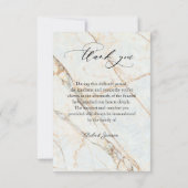 Foto Modern Forever in ons hart begrafenis Bedankkaart (Achterkant)