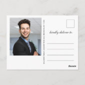 Foto Modern Golden Navy Nursing Graduation Party Briefkaart (Achterkant)