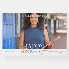 Foto Modern Happy Retirement Party Wit Gastenboek