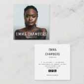 Foto Modern Makeup Artist Vierkante Visitekaartje (Voorkant / Achterkant)