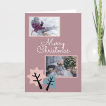 Foto Modern Merry-kerstfamilie