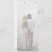 Foto, modern, minimaal, beige, foto bruiloft kaart (Achterkant)