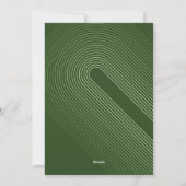 Foto Modern Minimal Border Cheers Retro Arch Terug Feestdagenkaart (Achterkant)