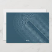 Foto modern - minimale witrand offset Merry C Feestdagenkaart (Achterkant)