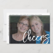 Foto modern - minimale witrand offsetkaas feestdagenkaart (Voorkant)