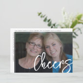 Foto modern - minimale witrand offsetkaas feestdagenkaart (Staand voorkant)