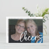 Foto modern - minimale witrand offsetkaas feestdagenkaart (Staand voorkant)