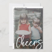 Foto modern - minimale witrand offsetkaas feestdagenkaart (Voorkant)