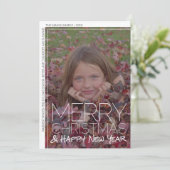 Foto modern - minimale witte rand Cheers Arch Feestdagenkaart (Staand voorkant)