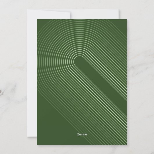 Foto modern - minimale witte rand Cheers Arch Feestdagenkaart (Achterkant)