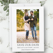 Foto Modern Minimalist Simple Save Our Date Kaart