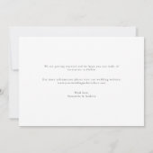Foto Modern minimalist sparen de datum voor/achter Save The Date (Achterkant)