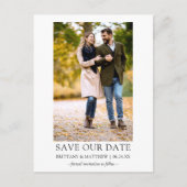 Foto Modern minimalistisch Eenvoudig sparen onze d Briefkaart (Voorkant)