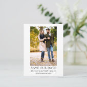 Foto Modern minimalistisch Eenvoudig sparen onze d Briefkaart (Staand voorkant)