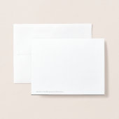 Foto modern script bruiloft Hartelijk dank Folie Kaarten (Met envelop)