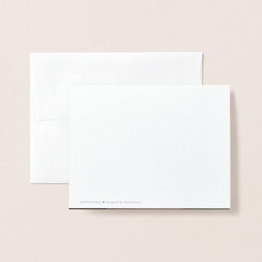 Foto modern script bruiloft Hartelijk dank Folie Kaarten (Met envelop)