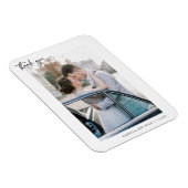 Foto modern script bruiloft Hartelijk dank Magneet (Rechterzijde)