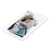 Foto modern script bruiloft Hartelijk dank Magneet (Linkerzijde)