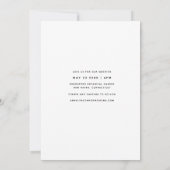 Foto modern script | Eenvoudig schoon huwelijk Kaart (Achterkant)