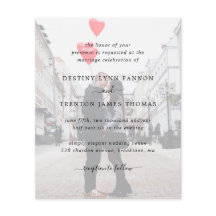 Foto Modern Simple Budget Wedding Uitnodiging