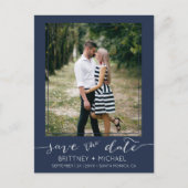 Foto Modern Terracotta Save the Date Aankondigingskaart (Voorkant)