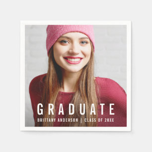 Foto Modern Trendy Graduation Party Servet