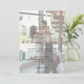 Foto Modern Vertical 9 Wedding Invitation Kaart (Staand voorkant)