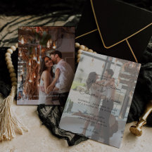 Foto Modern Vertical 9 Wedding Invitation