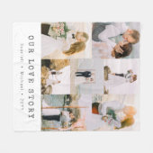 Foto Modern Wedding Fleece Deken (Voorkant (Horizontaal))