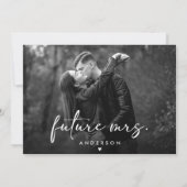 Foto Modern Zwart-wit Script Vrijgezellenfeest Kaart (Achterkant)