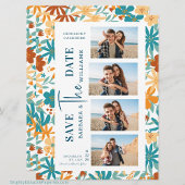 Foto Moderne Abstracte Wildflower Bright Art Save The Date