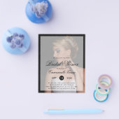 Foto Moderne begrotingsuitnodiging in Bridal Flyer (Enkel)