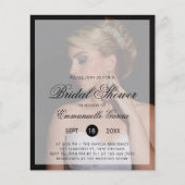 Foto Moderne begrotingsuitnodiging in Bridal Flyer (Voorkant)