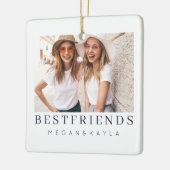 Foto Moderne beste vrienden BFF Keramisch Ornament (Links)