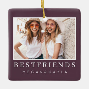 Foto Moderne beste vrienden BFF Keramisch Ornament
