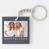 Foto Moderne beste vrienden BFF Sleutelhanger (Achterkant)