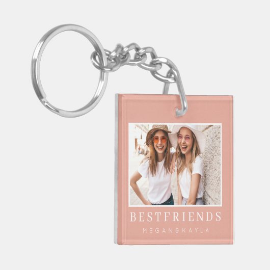 Foto Moderne beste vrienden BFF Sleutelhanger (Voorkant Links)