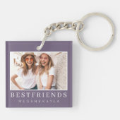 Foto Moderne beste vrienden BFF Sleutelhanger (Achterkant)