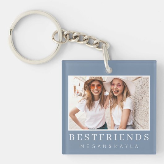 Foto Moderne beste vrienden BFF Sleutelhanger (Voorkant)