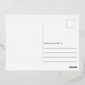 Foto Moderne botanische Arch Greenery Folie Feestdagen Briefkaart (Achterkant)