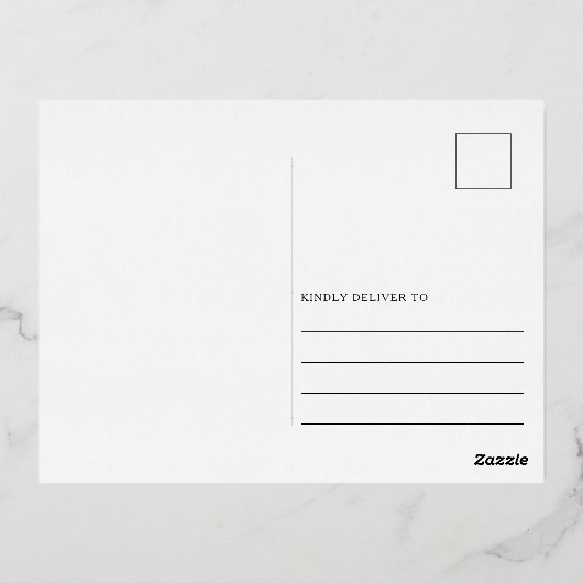 Foto Moderne botanische Arch Greenery Folie Feestdagen Briefkaart (Achterkant)