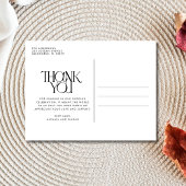 Foto Moderne bruiloft Dank u Briefkaart