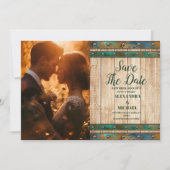 Foto Moderne Chic Vineyard Bruiloft Save The Date (Voorkant)