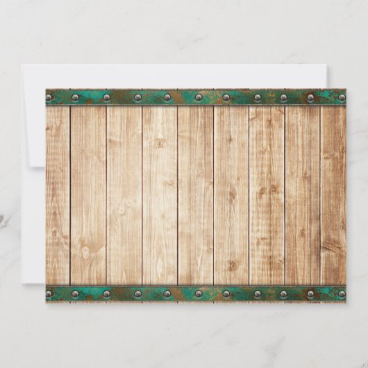 Foto Moderne Chic Vineyard Bruiloft Save The Date (Achterkant)